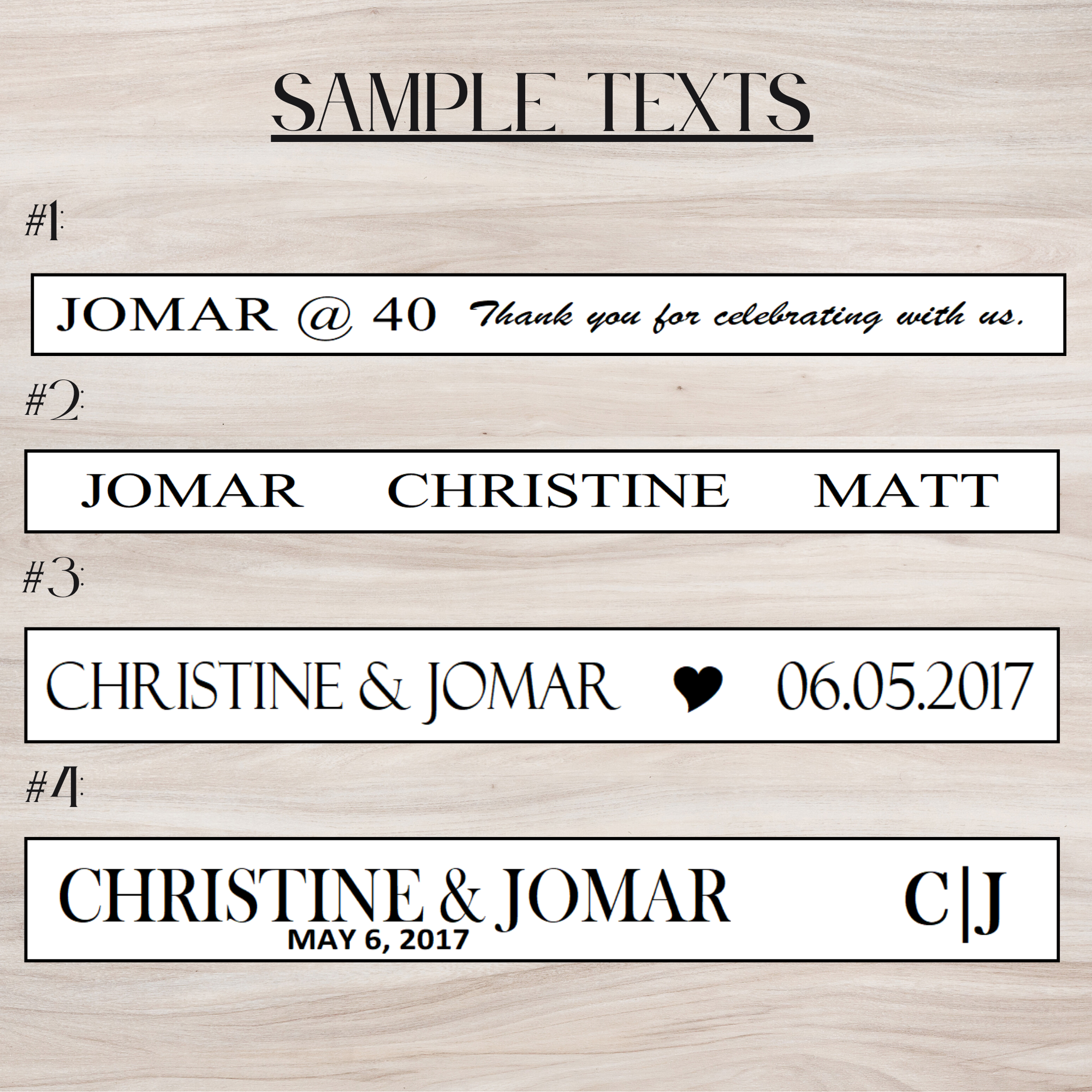 Personalised Ribbons