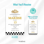 Editable Chess Birthday Invitation Template For Boys & Girls Chess Party Invite Kids Printable Chess Theme Digital Product Instant Download
