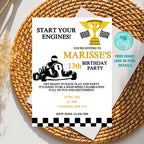 Editable Race Car Birthday Invitation Car Lover Party Invite Boys Racing Theme Birthday Card Digital Download Printable Invite Template