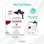 Aged to Perfection 40th Birthday Invitation Template Digital Download Wine Theme Party Invite for Women Classy Elegant Editable Birthday