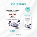 40th Birthday Invitation Template Classic Car Retro Editable Auto Theme and Instant Download Printable Vintage Party Invite