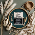Boho Pregnancy Announcement Template | Editable Digital Baby Reveal Card | Neutral Gender Baby News Social Media Post
