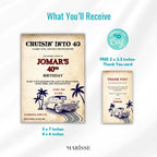 40th Birthday Invitation Template Vintage Car Theme Editable Retro Party Invite Digital Download Classic Auto Birthday