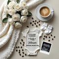 Coffee Pregnancy Announcement Template, A Little Baby is Brewing Baby Announcement, Editable Digital Download, Social Media Pregnancy Reveal