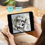 Pregnancy Announcement Gift Box Digital Download For Expecting Parents Baby Reveal Template With Ultrasound Photo And Editable Announcement