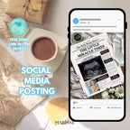 Promoted to Grandparents Newspaper Pregnancy Announcement Template | Digital Editable Baby Reveal | Miracle Baby Announcement