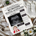 Promoted Brother Pregnancy Announcement Template | Digital Newspaper Baby Reveal | Sibling Baby Announcement | Promoted to Big Brother