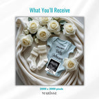 Baby Boy Pregnancy Announcement: Social Media Reveal Template (Digital Download