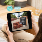 Gay Dads Twin Pregnancy Announcement Template | LGBTQ Baby Reveal | Travel Adventure Theme Twins Ultrasound (Digital Download)