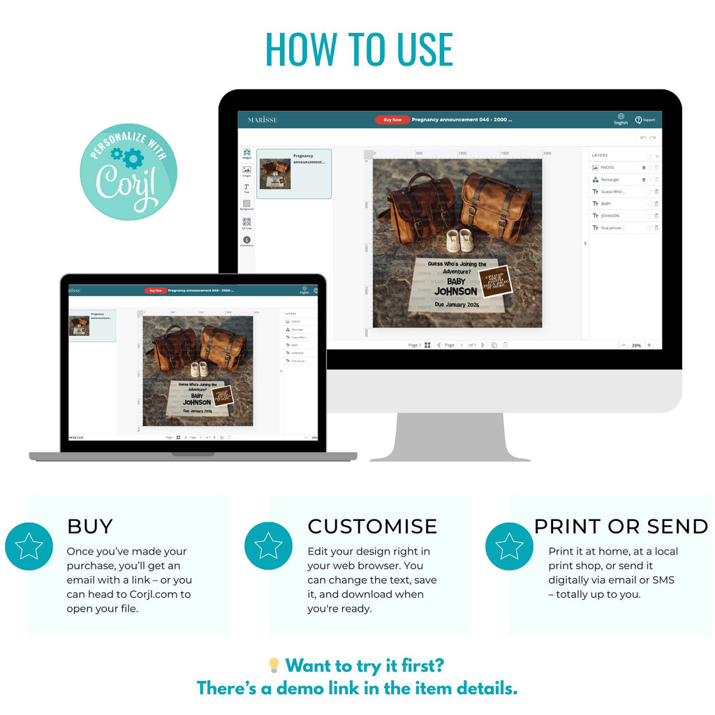 Adventure Travel Pregnancy Announcement Template Baby Reveal Digital Download Editable Baby Shower Invite Rustic Social Media Announcement