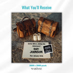 Adventure Travel Pregnancy Announcement Template Baby Reveal Digital Download Editable Baby Shower Invite Rustic Social Media Announcement