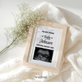 Neutral Minimalist Pregnancy Announcement Template | Editable Baby Reveal Digital Download | Printable Social Media Pregnancy Reveal