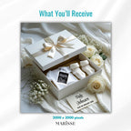 Pregnancy Announcement Box Template: Baby Reveal, Ultrasound Keepsake (Digital Download)