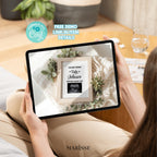 Neutral Succulent Pregnancy Announcement Template Minimalist Baby Reveal Digital Download Editable Greenery Ultrasound Prop for Social Media