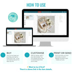 White Roses Pregnancy Announcement Template | Elegant Baby Reveal Digital Download | Modern Neutral Ultrasound Prop for Social Media Posting