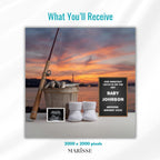 Fishing Pregnancy Announcement Template: Sardine Bucket Baby Reveal (Digital Download)