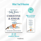 Nautical Sardines Baby Shower Welcome Sign (Digital Download)