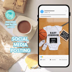 Basketball Baby Announcement Template: Draft Pick Reveal (Digital Download)