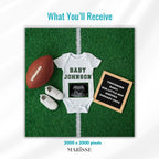 Football Pregnancy Announcement: Touchdown Baby Reveal (Digital Download)