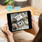 Elegant Baby Announcement Box Template | Neutral Pregnancy Reveal Box | Classic Floral Baby Reveal | Digital Download