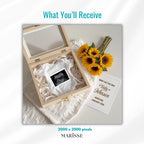 Sunflower Pregnancy Announcement Template | Rustic Baby Reveal Digital Download | Editable Ultrasound Prop for Social Media & Keepsake Box