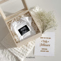 Baby’s Breath Pregnancy Announcement Template Minimalist Boho Baby Reveal Digital Download Neutral Editable Ultrasound Prop for Social Media