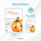 Our Little Pumpkin Baby Shower Invitation | Autumn Pumpkin Baby Shower Template | Editable  Digital Download | Gender Neutral Fall Theme