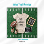 Football Pregnancy Announcement: Editable Baby Reveal (Digital Download)