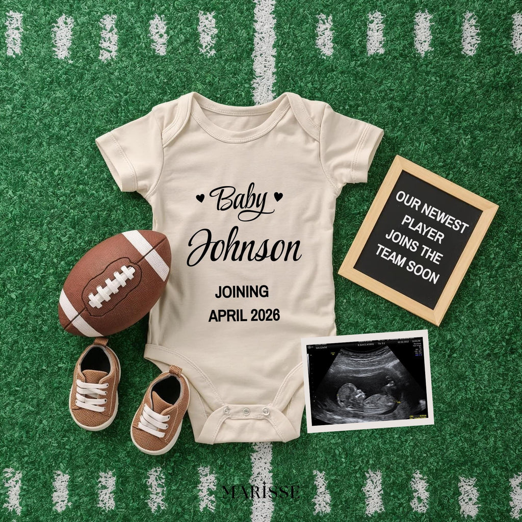 Football Pregnancy Announcement: Editable Baby Reveal (Digital Download)