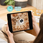 Showgirl Baby Announcement, Personalized Ultrasound Photo, Glam Baby Shower, Custom Gender Reveal, Baby Coming Soon Sign, Digital Download